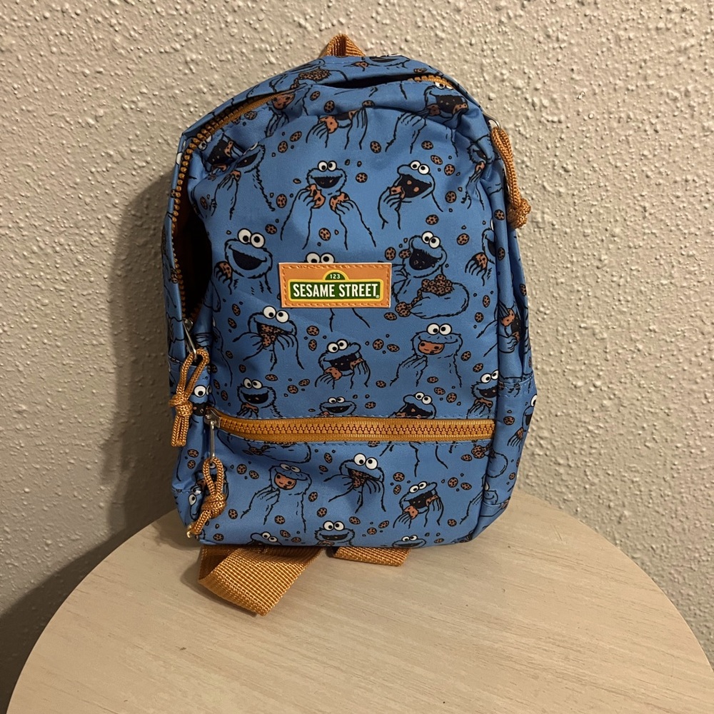Like new Sesame Street Cookie Monster small childrens backpack. Target